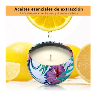 Foto 5 | Velas Aromáticas Cera De Soya Para Aromaterapia 9 Piezas