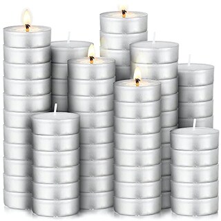 Foto 1 | Velas Tea Light Craft Pack de 100 sin Aroma Duraderas y sin Goteo - Venta Internacional