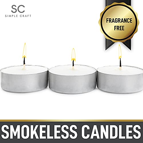 Foto 3 pulgar | Velas Tea Light Craft Pack de 100 sin Aroma Duraderas y sin Goteo - Venta Internacional