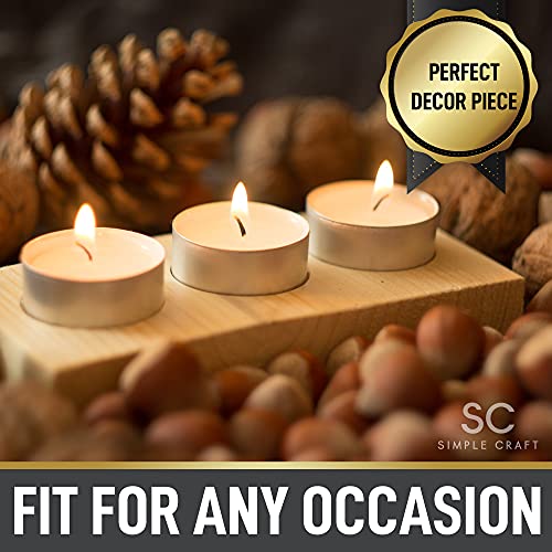 Foto 7 pulgar | Velas Tea Light Craft Pack de 100 sin Aroma Duraderas y sin Goteo - Venta Internacional
