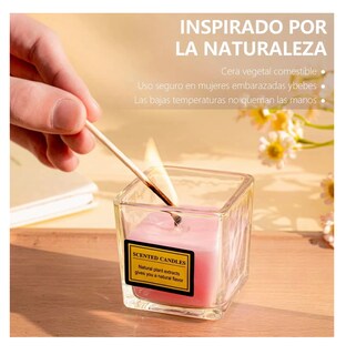 Foto 4 | Velas Aromáticas De Cera De Soja Románticas 6 Piezas