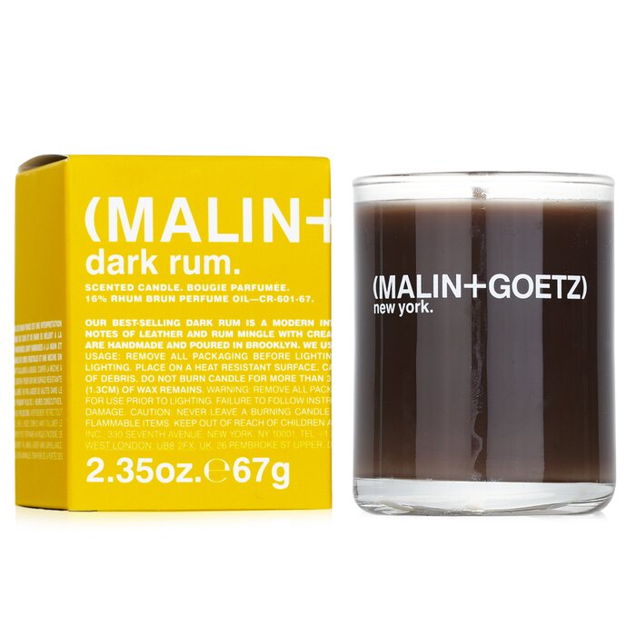 Foto 2 | Vela Aromática Malin+goetz Dark Rum, 25 Horas De Duración - Venta Internacional.