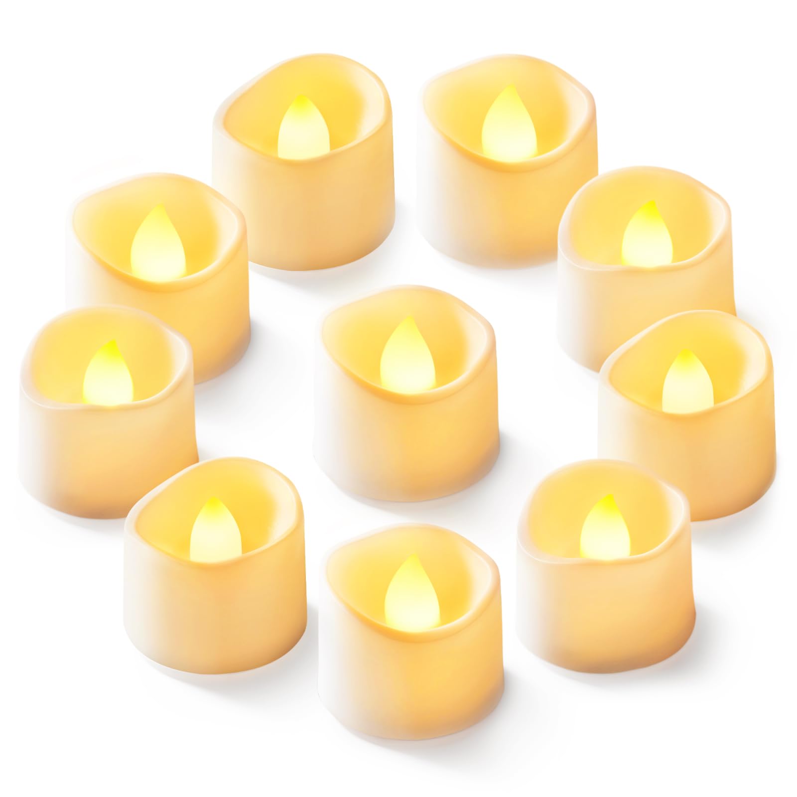 Velas De Té Led Sin Llama Homemory, Paquete De 12, Color Marfil - Venta Internacional.