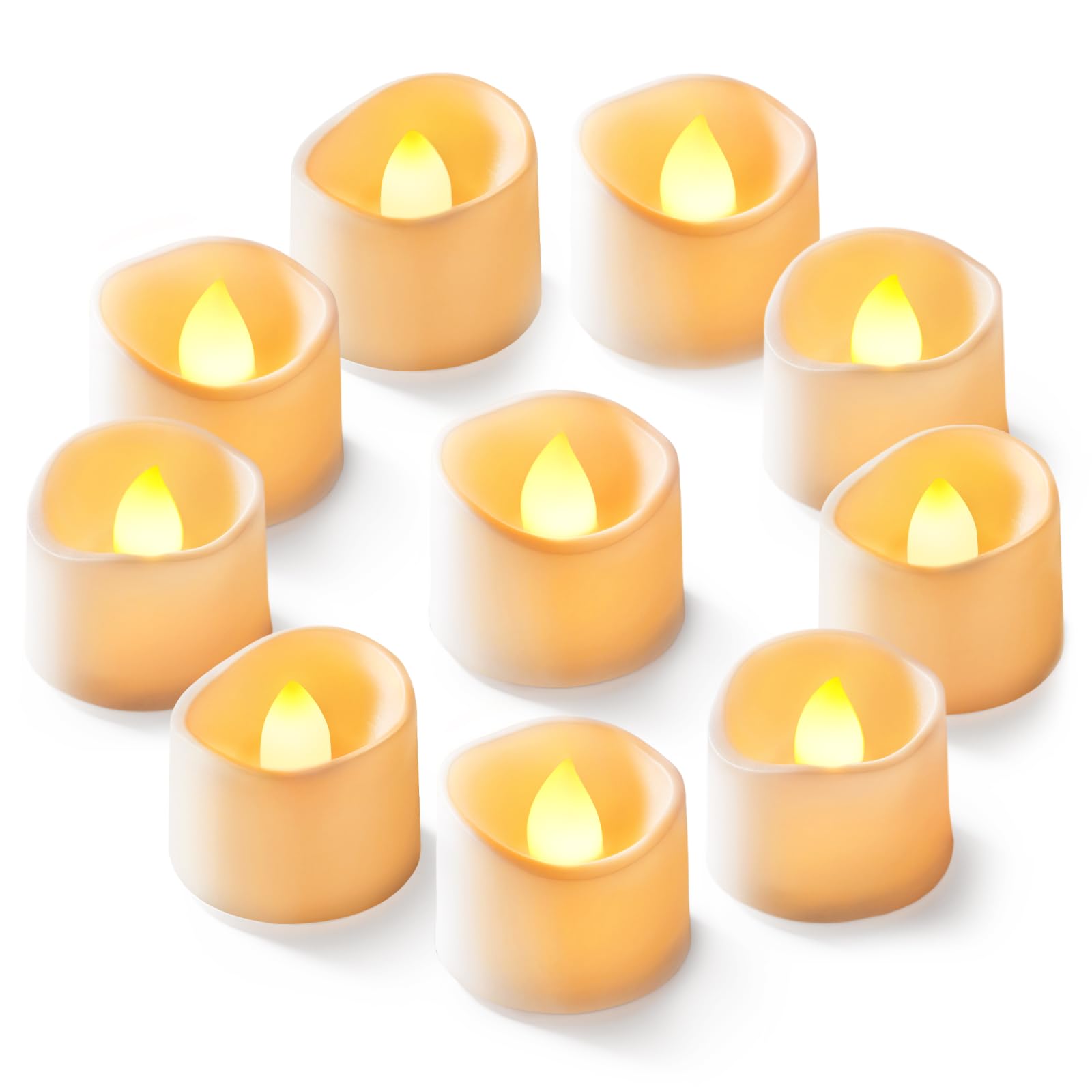 Velas De Té Led Sin Llama Homemory, Paquete De 12 Unidades, Color Blanco Marfil - Venta Internacional.