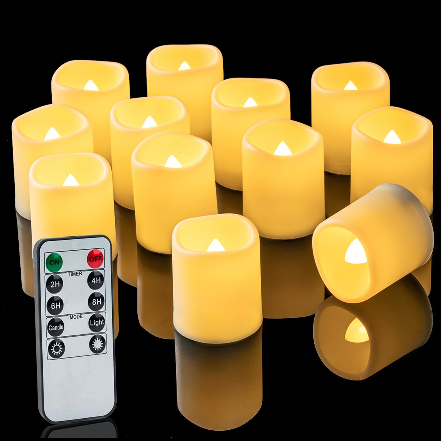 Foto 2 pulgar | Velas Votivas Led Con Control Remoto Homemory, Más De 400 Horas - Venta Internacional.