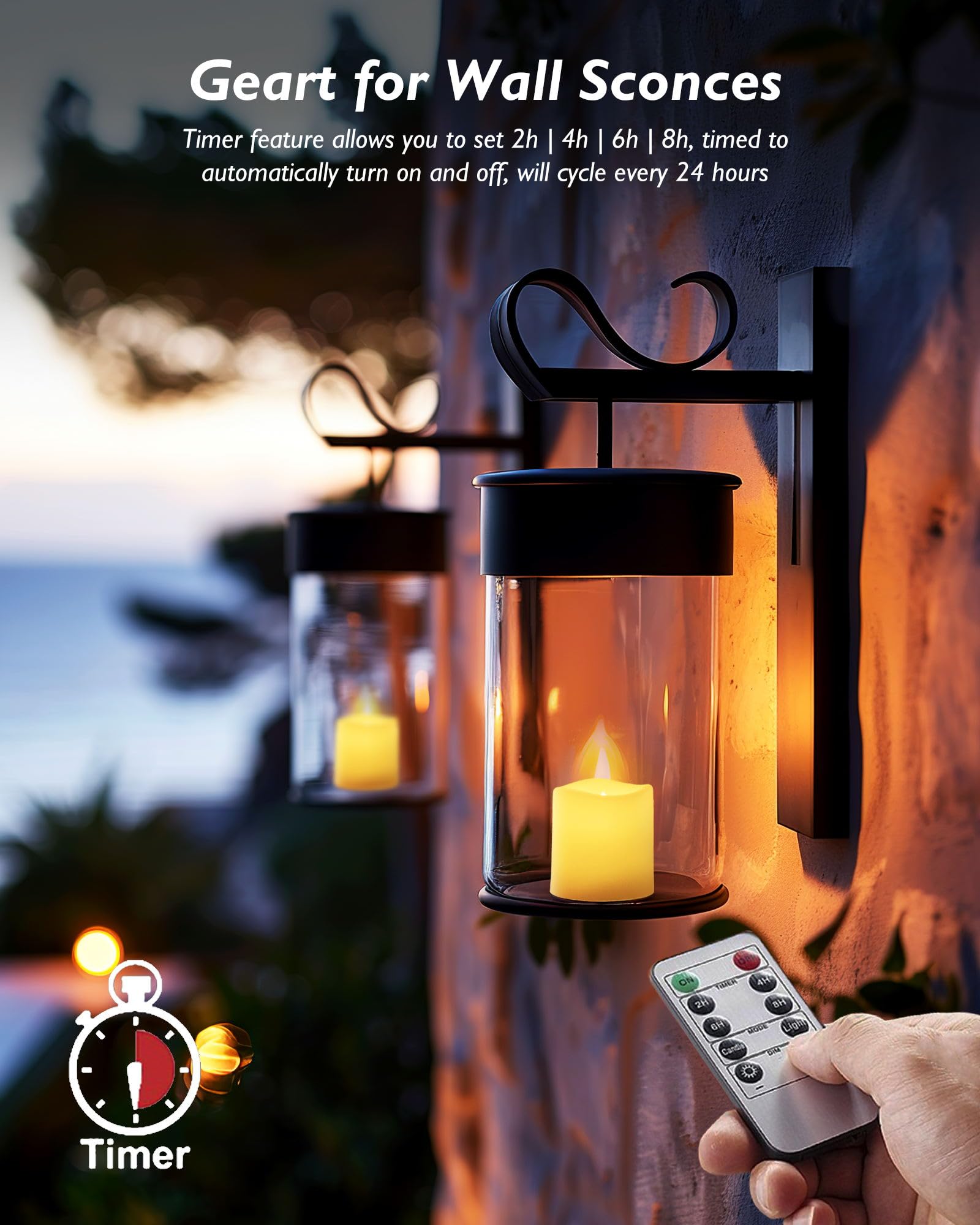 Foto 3 pulgar | Velas Votivas Led Con Control Remoto Homemory, Más De 400 Horas - Venta Internacional.