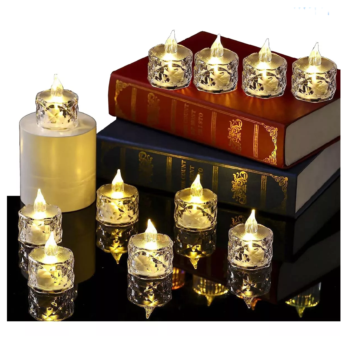 Velas de Aspecto Cristal Led para Decorar