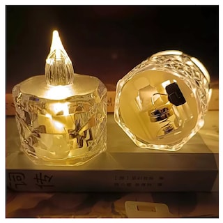 Foto 3 | Velas de Aspecto Cristal Led para Decorar