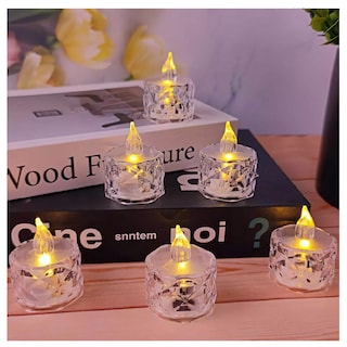 Foto 6 | Velas de Aspecto Cristal Led para Decorar