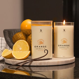 Foto 7 | Vela De Soya Aromática | 600 G | Aroma Naranja Con Vainilla | Duración 120 Horas | Orange Vanilla Aromatic Candle |