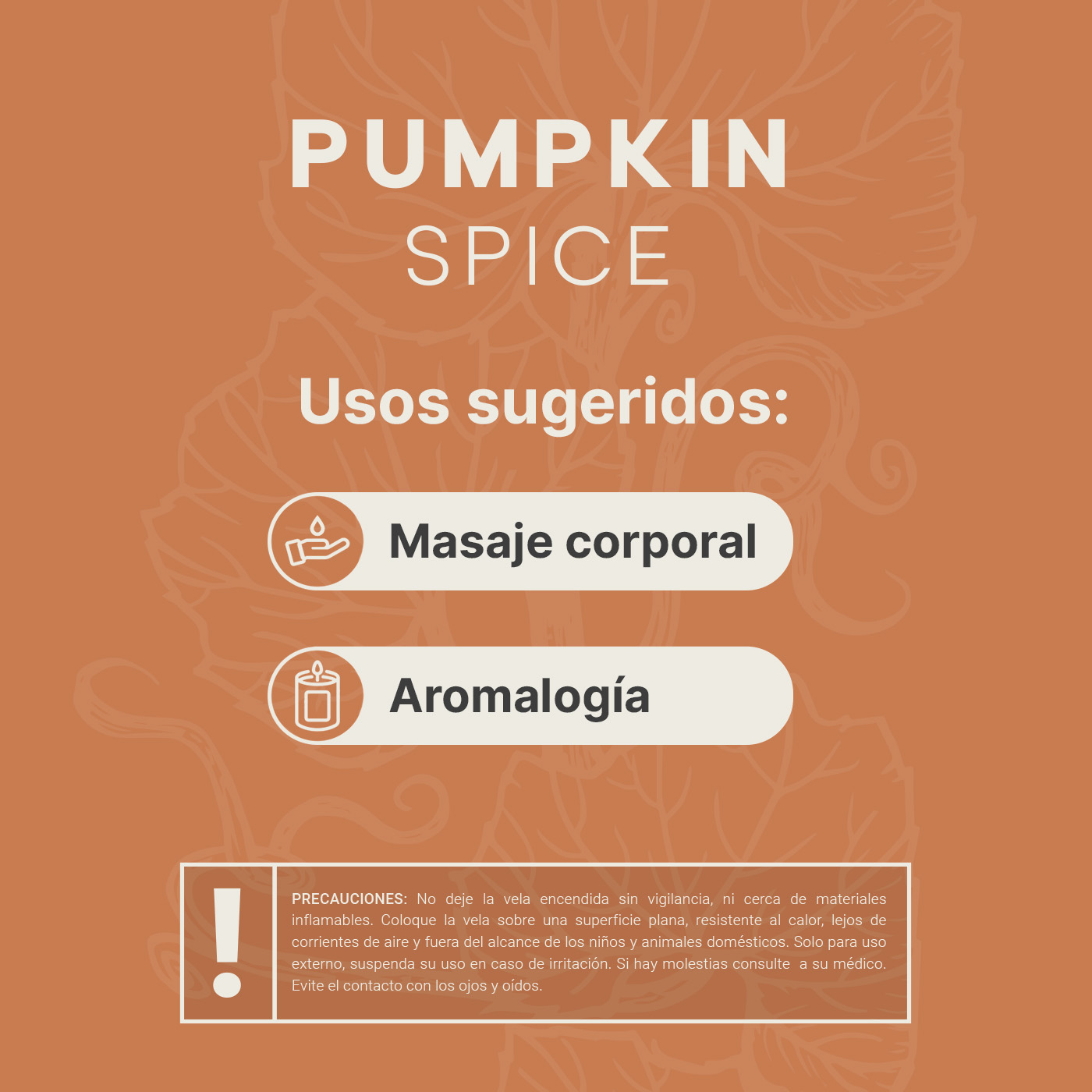 Foto 5 pulgar | Vela de Soya Aromática B Life 600 G Aroma Pumpkin Spice Duración 120 Horas