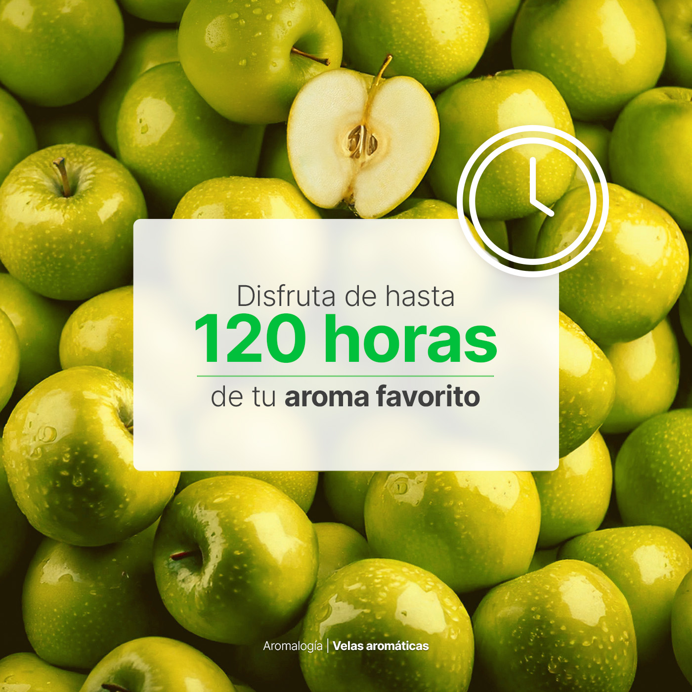 Foto 5 | Vela de Soya Aromática 600 G Aroma Frutas Verdes Duración 120 Horas B Life