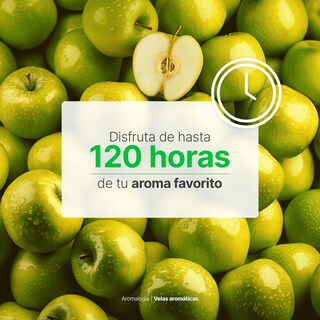 Foto 5 | Vela de Soya Aromática 600 G Aroma Frutas Verdes Duración 120 Horas B Life
