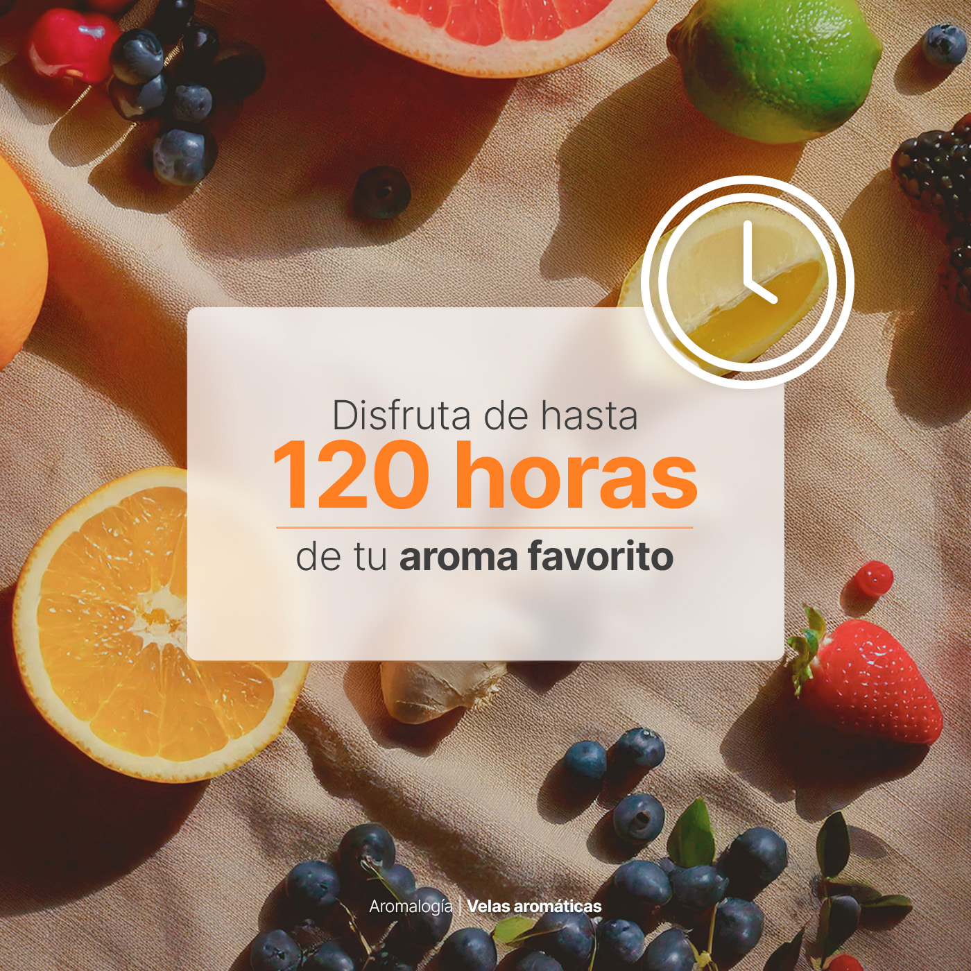 Foto 5 | Vela de Soya Aromática 600 G Aroma Frutas Tropicales Duración 120 Horas B Life