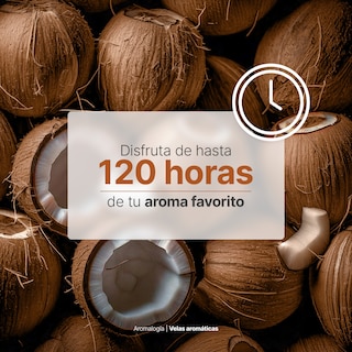 Foto 5 | Vela de Soya Aromática 600 G Aroma Coco y Sándalo Duración 120 Horas B Life