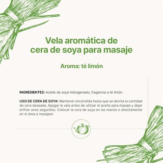 Foto 8 | Vela de Soya Aromática 600 G Aroma Té de Limón Duración 120 Horas B Life
