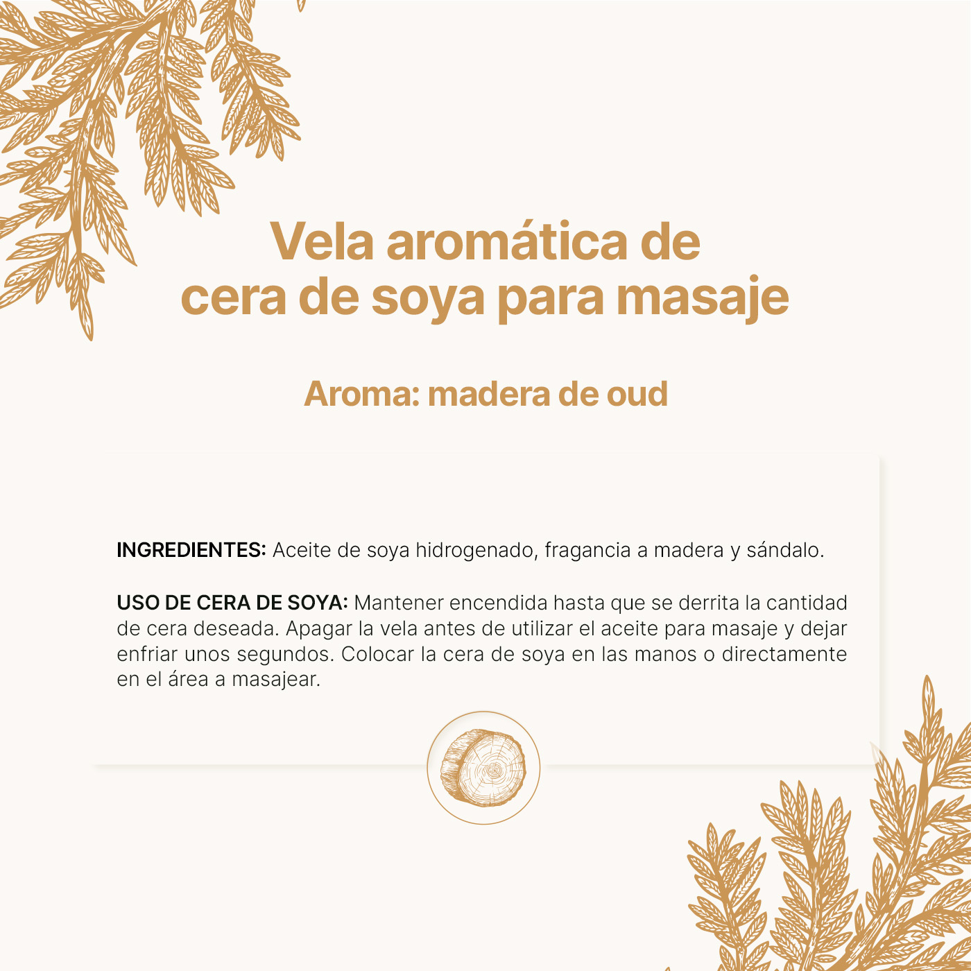 Foto 8 | Vela de Soya Aromática 600 G Aroma Madera De Oud Duración 120 Horas B Life