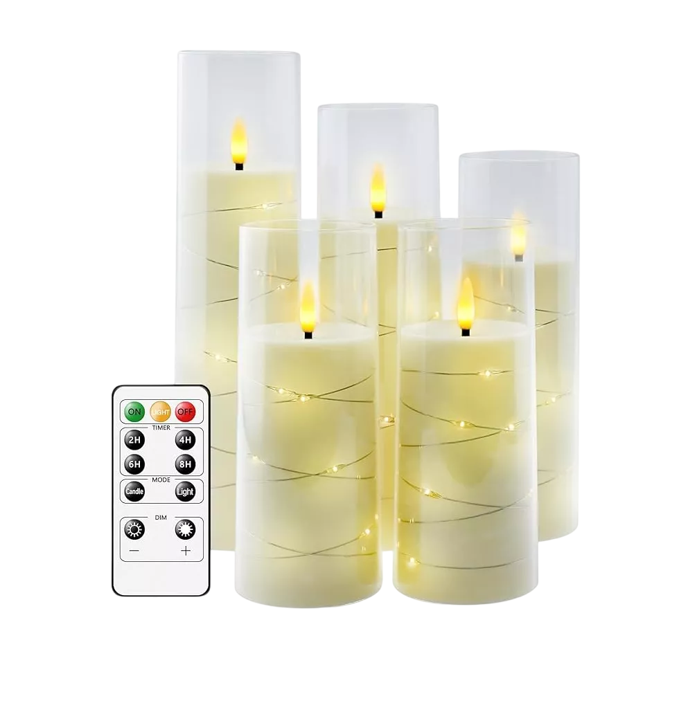 Foto 2 pulgar | Velas Led Belug 5 Piezas con Control Remoto