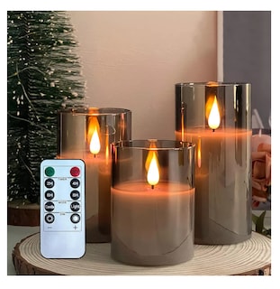 Foto 2 | Velas Eléctricas Led 7.5 cm Flama Realista con Control Remoto 3 Piezas