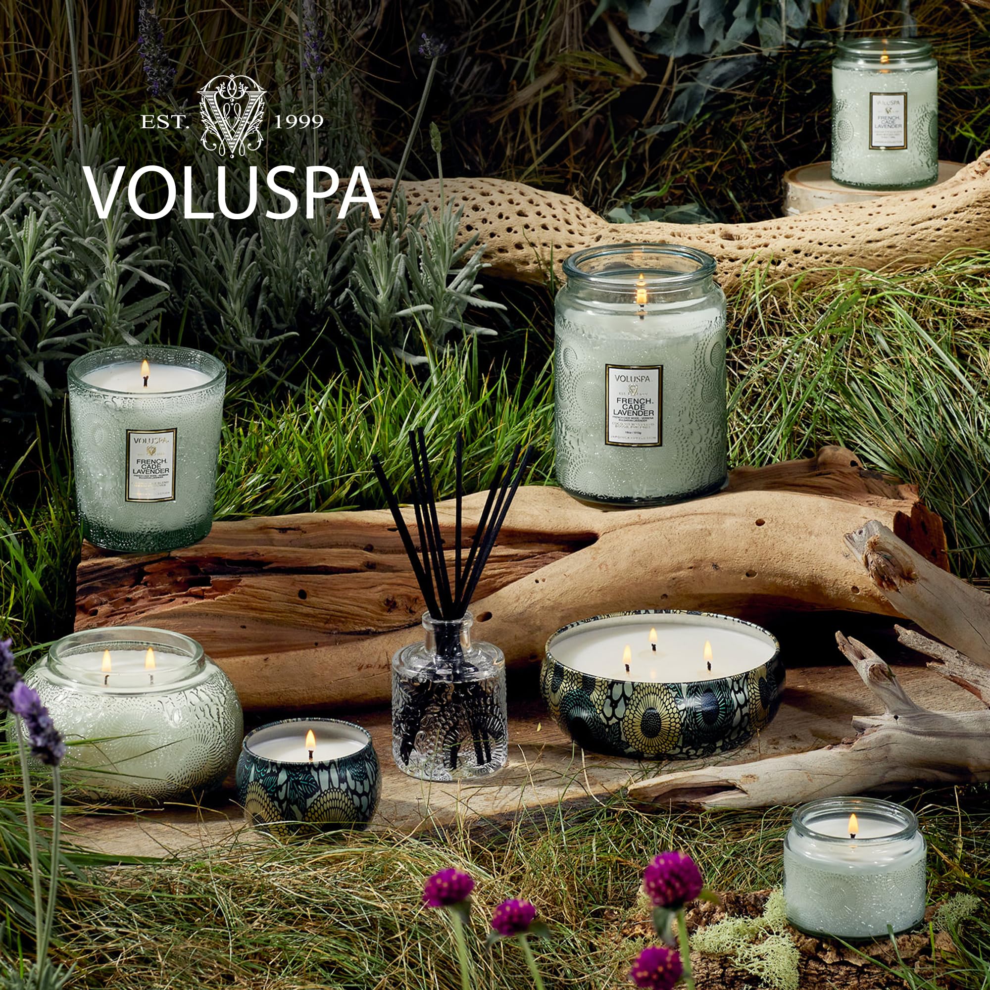 Foto 7 pulgar | Vela Voluspa French Cade Lavanda, 163 Ml, 50 H De Duración - Venta Internacional.