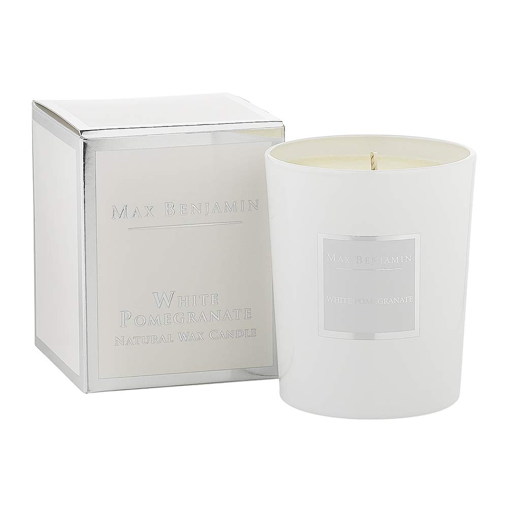 Candle Max Benjamin, Aroma A Granada Blanca, 40 Horas, Quemado - Venta Internacional.