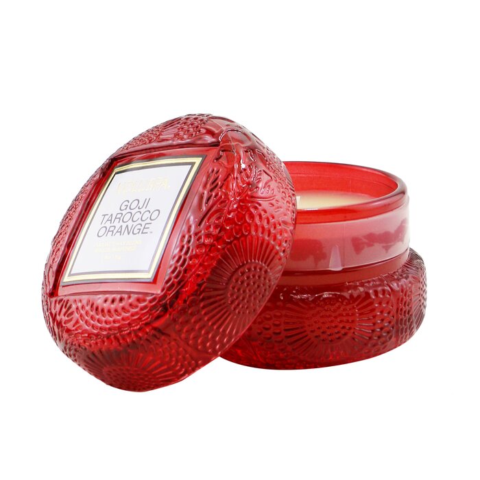 Vela Voluspa Macaron Goji Tarocco Naranja 15 Horas De Duración - Venta Internacional