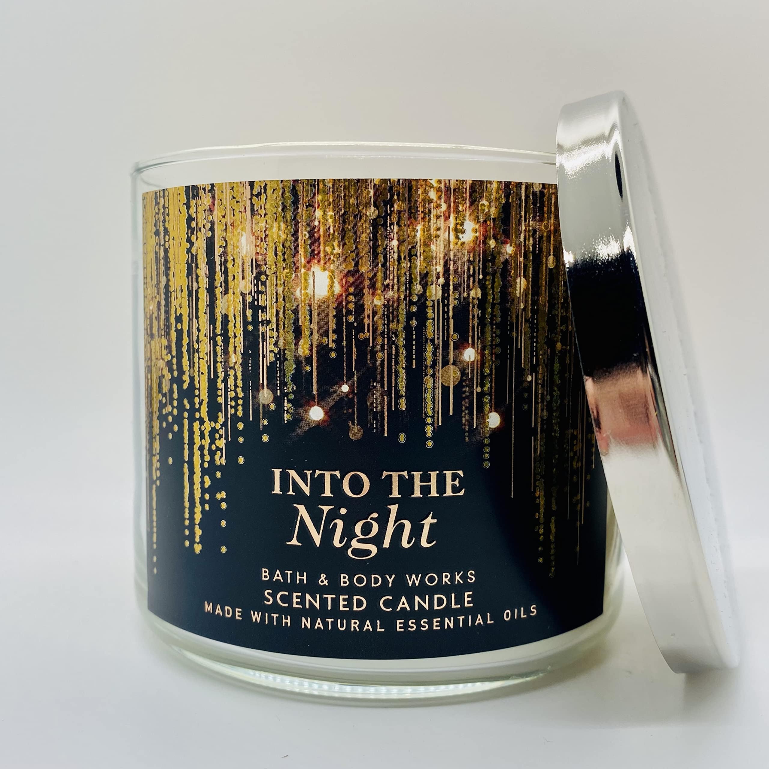 Foto 4 pulgar | Vela Bath & Body Works Into The Night 430 ml 3 Mechas Fragancia de Frambuesa y Rosa - Venta Internacional