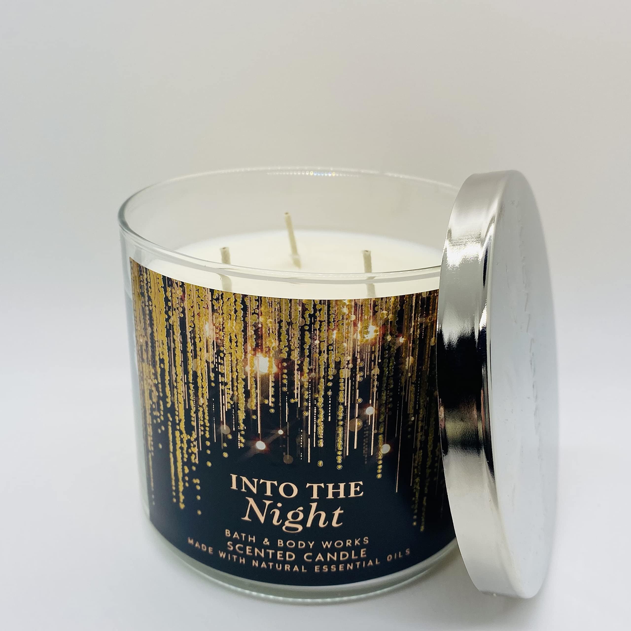 Foto 4 | Vela Bath & Body Works Into The Night 430 ml 3 Mechas Fragancia de Frambuesa y Rosa - Venta Internacional