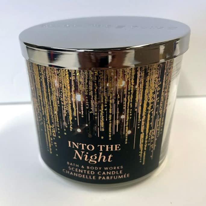 Foto 6 pulgar | Vela Bath & Body Works Into The Night 430 ml 3 Mechas Fragancia de Frambuesa y Rosa - Venta Internacional