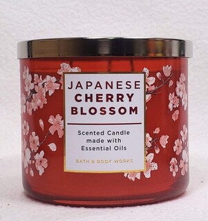 Foto 2 | Candle Bath & Body Works, Flor De Cerezo Japonés, 3 Mechas, 430 Ml - Venta Internacional.