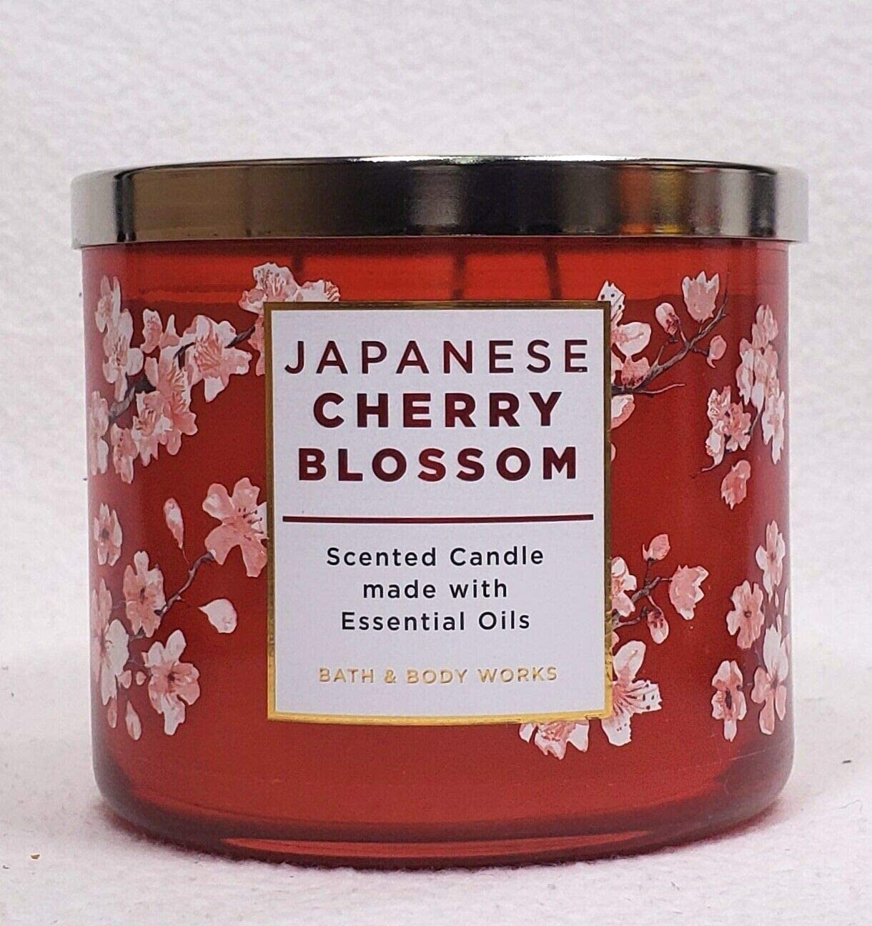 Foto 4 pulgar | Candle Bath & Body Works, Flor De Cerezo Japonés, 3 Mechas, 430 Ml - Venta Internacional.