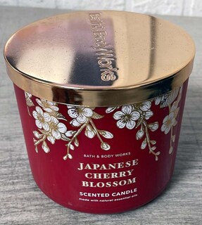 Foto 4 | Candle Bath & Body Works, Flor De Cerezo Japonés, 3 Mechas, 430 Ml - Venta Internacional.