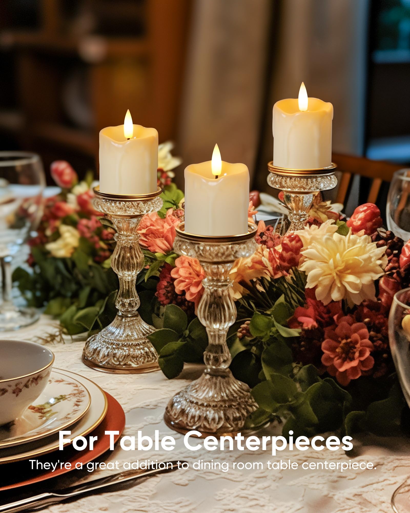 Foto 3 | Velas Sin Llama Homemory Recargables, Paquete De 12 Con Temporizador Remoto - Venta Internacional.