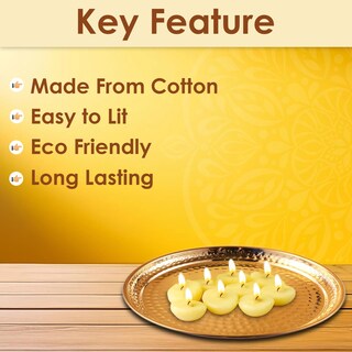Foto 6 | Ghee Wicks Craftsman Satvik Pure Cow 50 Unidades Quemado Durante 30 Minutos - Venta Internacional
