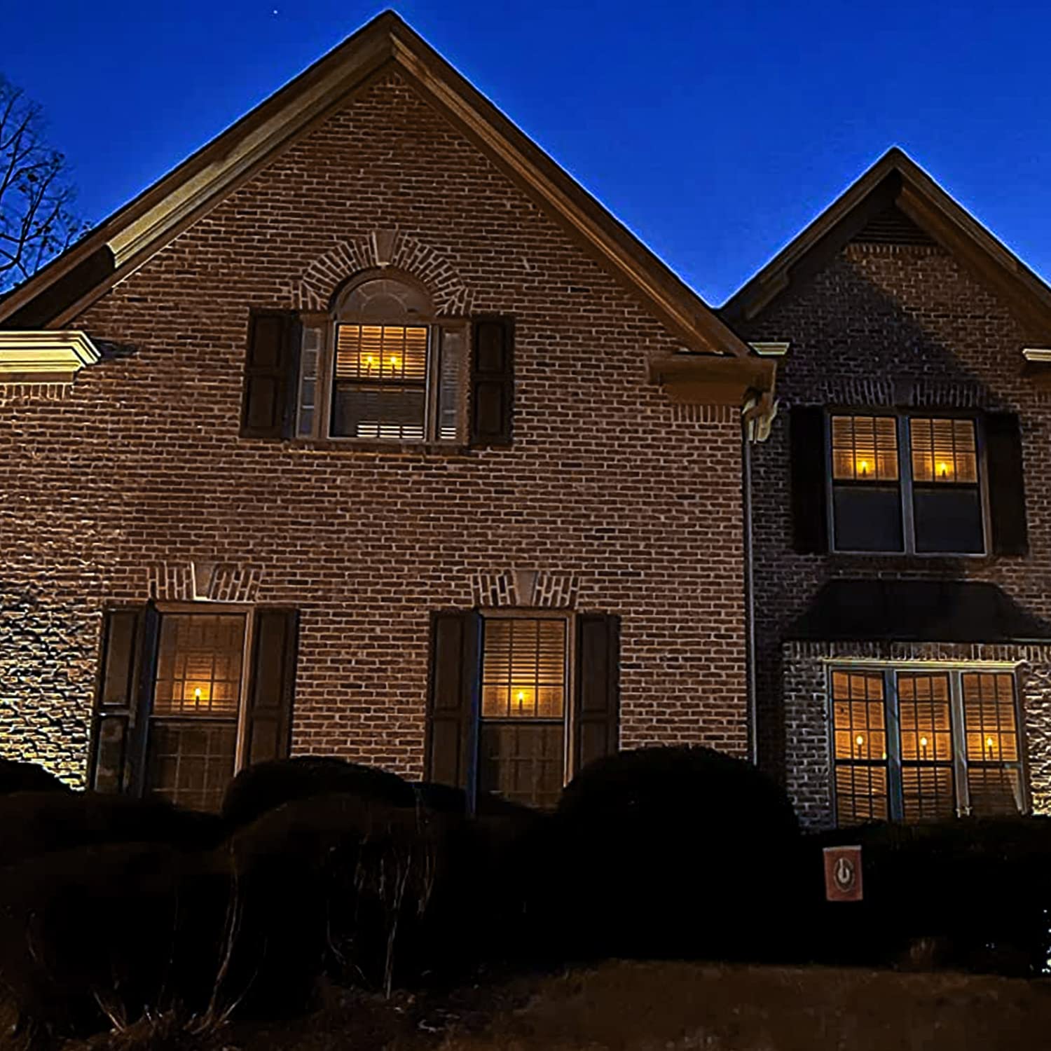 Foto 6 | Velas De Ventana Homemory, Rayadas En Color Marfil, Con Sensor, 6 Unidades - Venta Internacional.