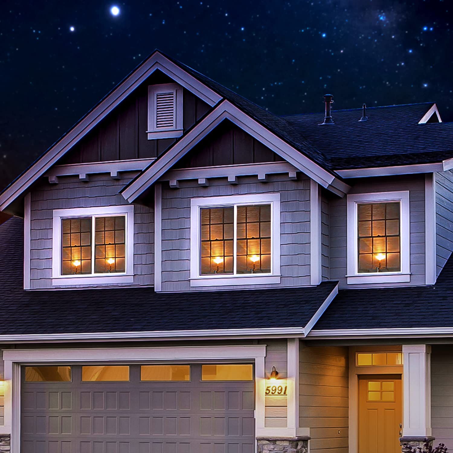 Foto 7 | Velas De Ventana Homemory, Rayadas En Color Marfil, Con Sensor, 6 Unidades - Venta Internacional.
