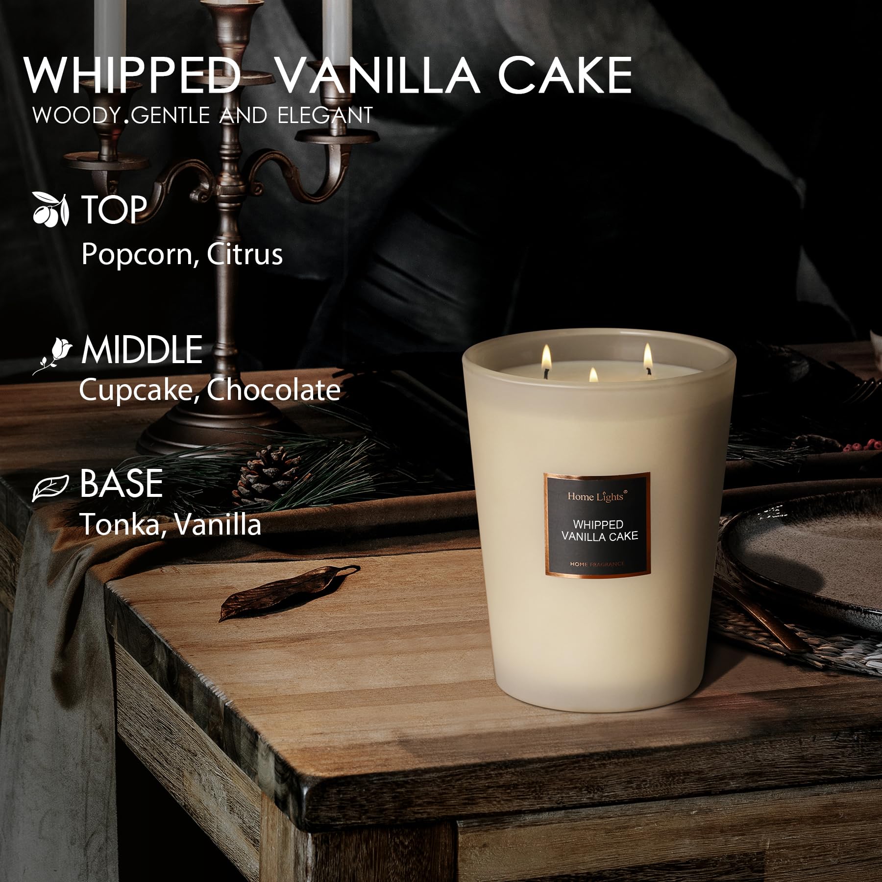 Foto 5 | Vela Aromática Home Lights de Tarta Batida de Vainilla-Venta Internacional