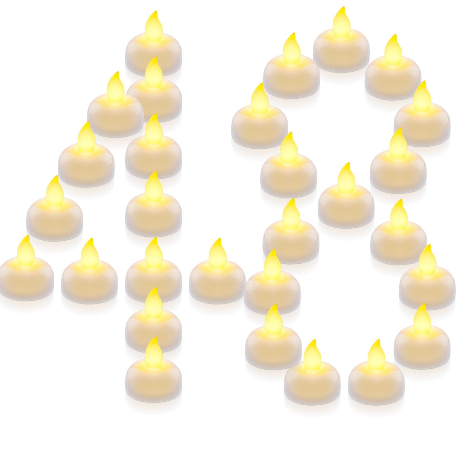 Foto 2 pulgar | Velas Flotantes Sin Llama Homemory, Paquete De 48, Impermeables - Venta Internacional.