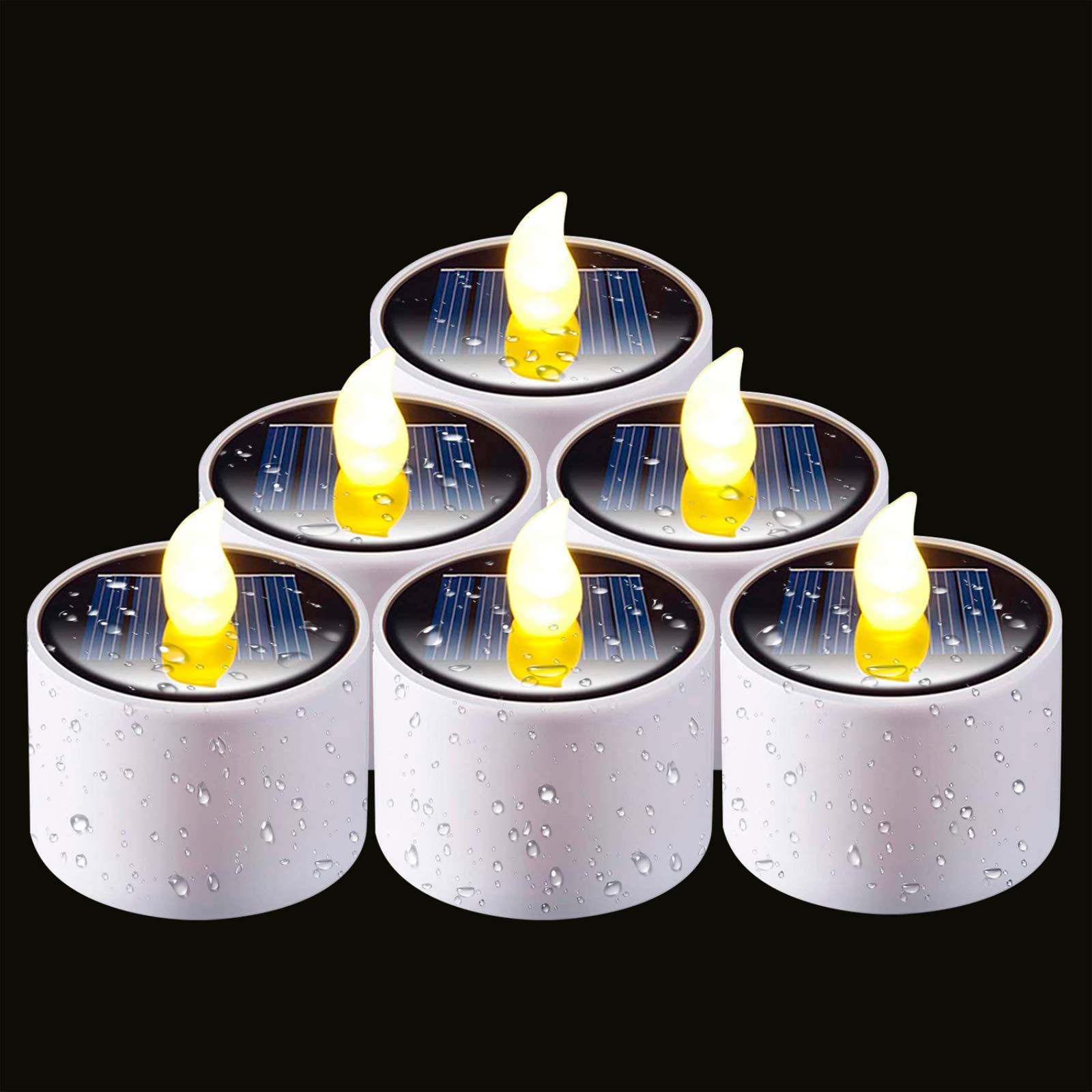 Velas Solares Homemory Impermeables Para Exteriores, Paquete De 6 - Venta Internacional.