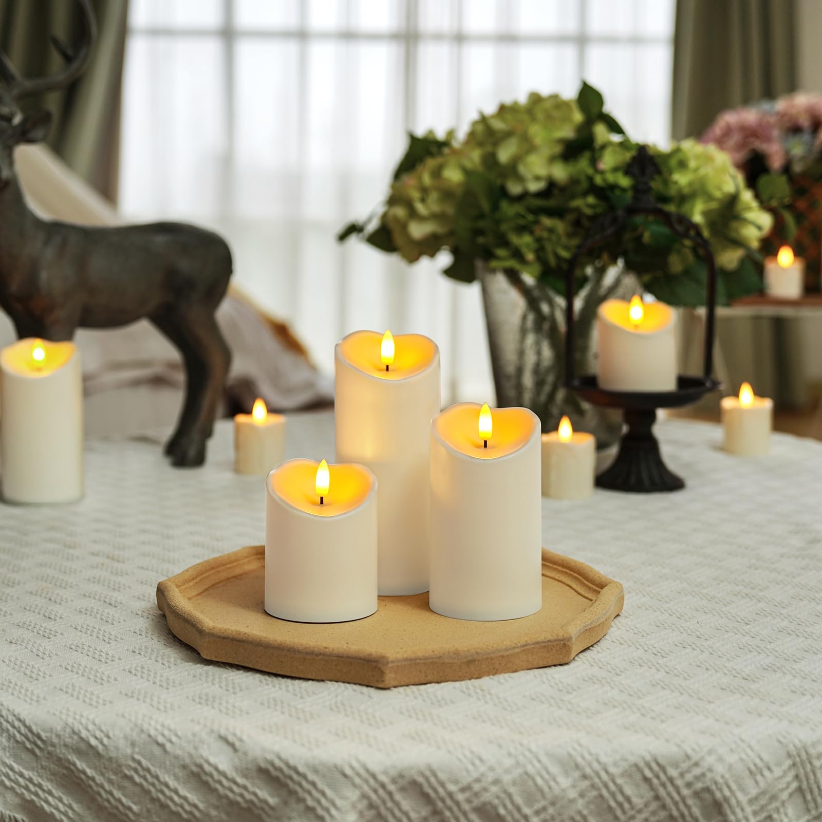 Foto 3 pulgar | Velas Sin Llama Homemory Con Temporizador Y Mando A Distancia - Venta Internacional.