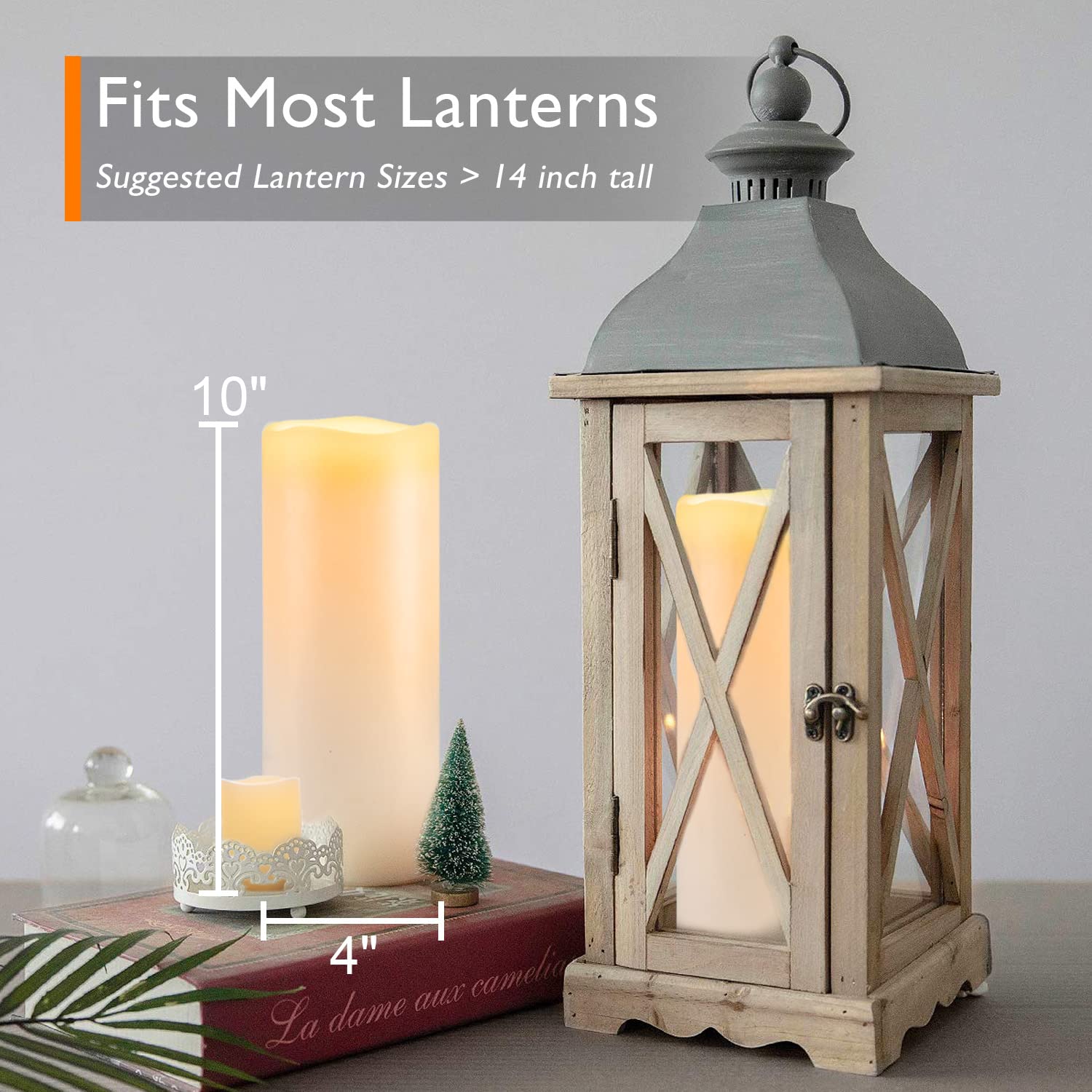 Foto 4 | Velas Sin Llama Homemory A Prueba De Agua Con Mando A Distancia, 10 X 4 - Venta Internacional.