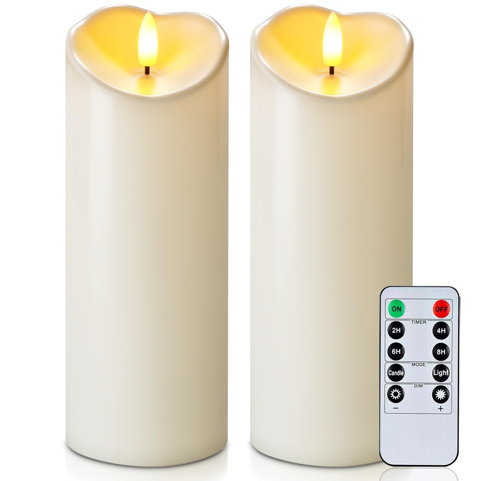 Foto 2 pulgar | Velas Led Homemory de 2 Piezas con Control-Venta Internacional