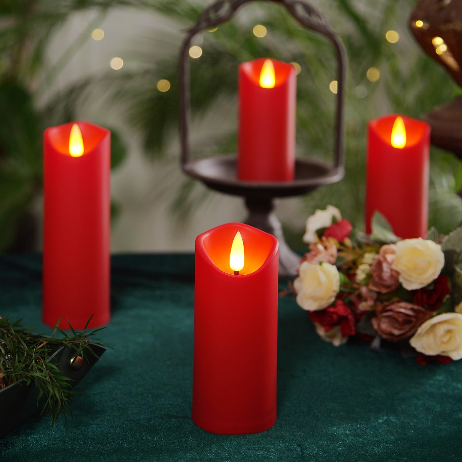 Foto 6 pulgar | Velas de  Plástico Burdeos 9  Piezas - Venta Internacional