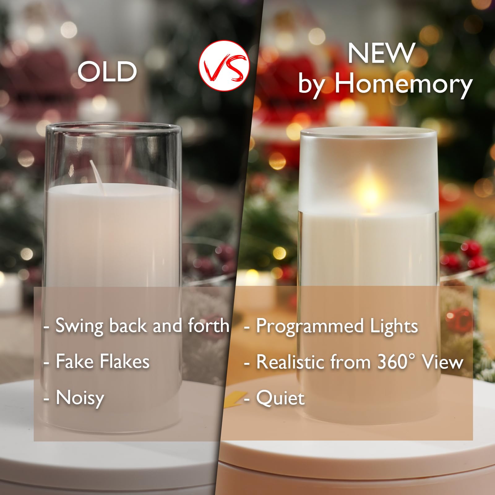 Foto 6 pulgar | Velas Led Homemory de 3 Piezas con Control-Venta Internacional