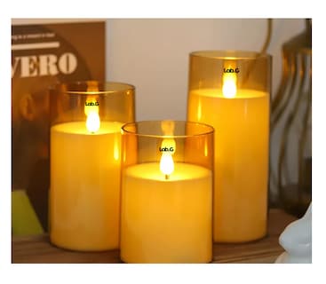 Foto 3 | Velas Eléctricas Led Flama Realista con Control Remoto 3 Piezas 7.5 cm