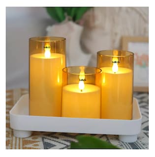 Foto 4 | Velas Eléctricas Led Flama Realista con Control Remoto 3 Piezas 7.5 cm