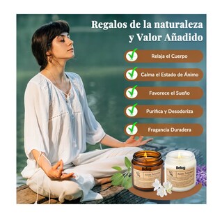 Foto 5 | Velas Aromáticas Decorativas Belug de Soja 600 g 6 Piezas