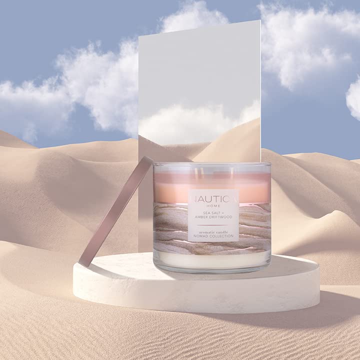 Foto 5 | Candle Nautica, Tamaño Grande, Con Aroma A Sal Marina Y Madera Flotante Ámbar, Soja - Venta Internacional.