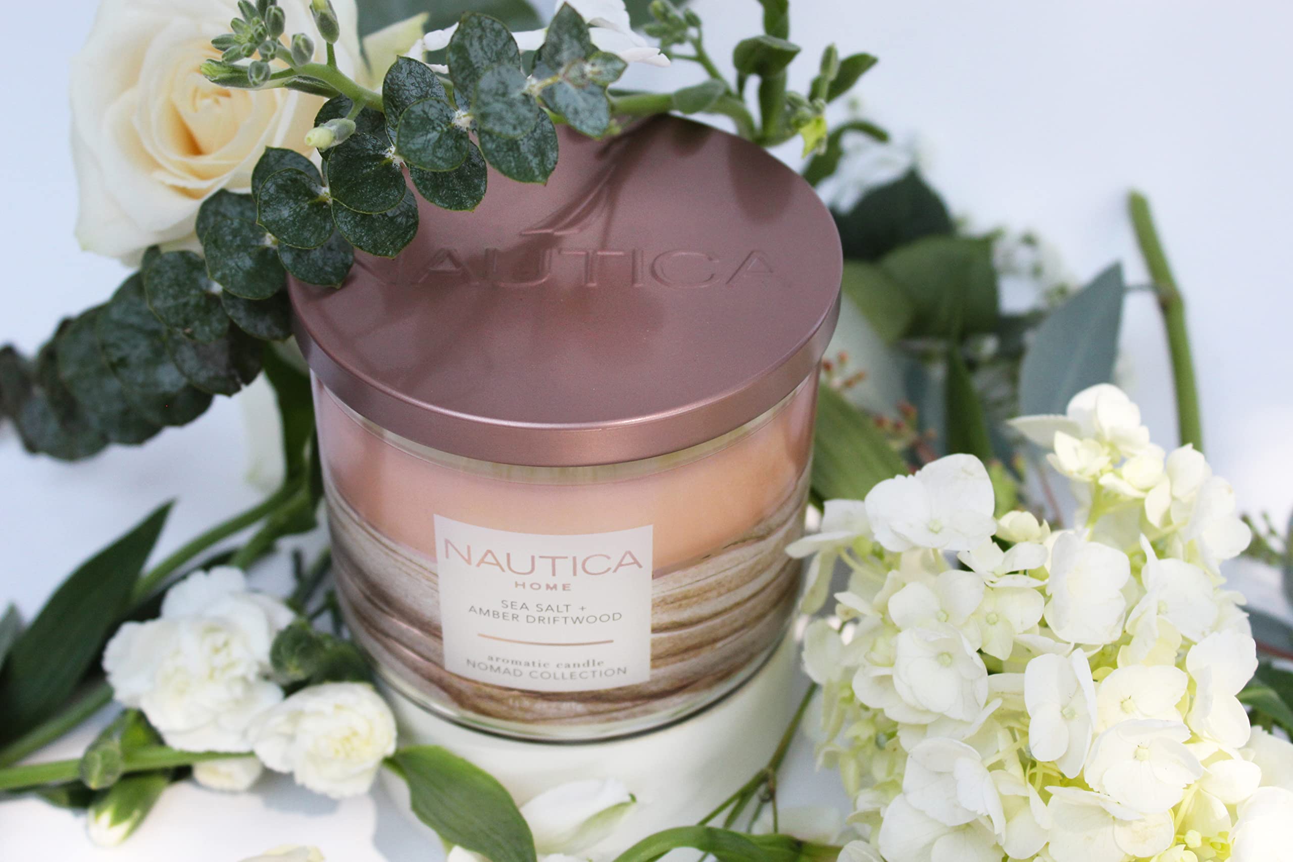 Foto 7 | Candle Nautica, Tamaño Grande, Con Aroma A Sal Marina Y Madera Flotante Ámbar, Soja - Venta Internacional.