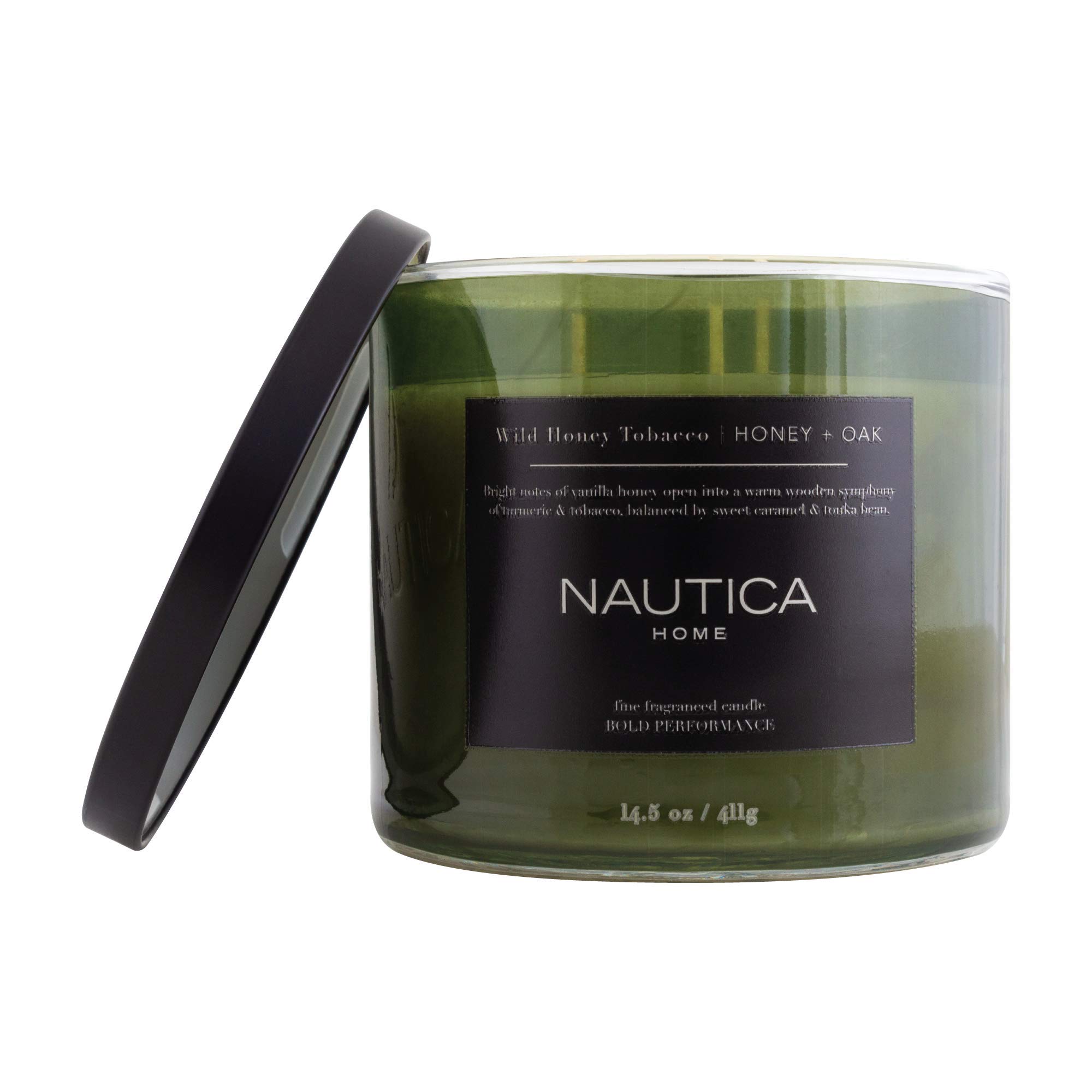 Foto 2 pulgar | Vela Perfumada Nautica Wild Honey + Tobacco Luxury Soya Wax - Venta Internacional.